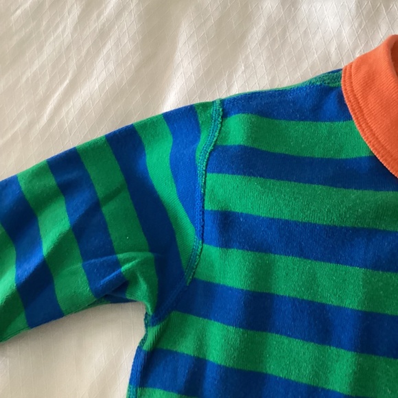 Hanna andersson size 14 green blue pj cotton short set - Picture 5 of 16